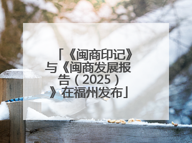 《闽商印记》与《闽商发展报告（2025）》在福州发布