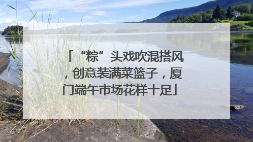 “粽”头戏吹混搭风，创意装满菜篮子，厦门端午市场花样十足
