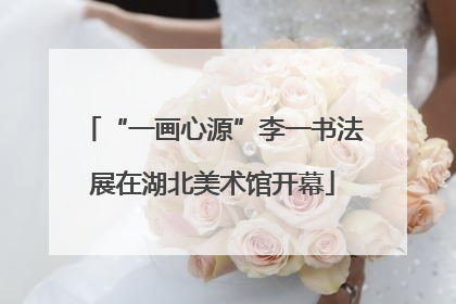 “一画心源”李一书法展在湖北美术馆开幕