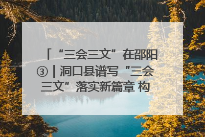 “三会三文”在邵阳③｜洞口县谱写“三会三文”落实新篇章 构建协同联动大格局