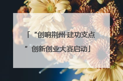 “创响荆州·建功支点”创新创业大赛启动