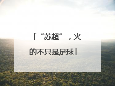 “苏超”，火的不只是足球