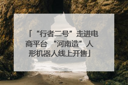 “行者二号”走进电商平台 “河南造”人形机器人线上开售
