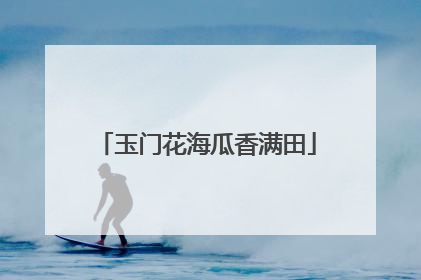 玉门花海瓜香满田