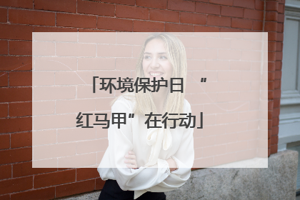 环境保护日 “红马甲”在行动
