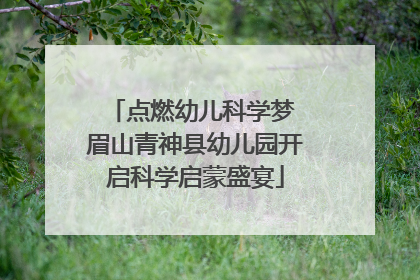 点燃幼儿科学梦 眉山青神县幼儿园开启科学启蒙盛宴