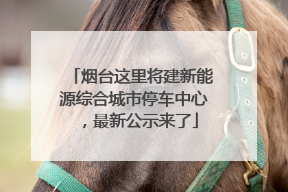 烟台这里将建新能源综合城市停车中心，最新公示来了