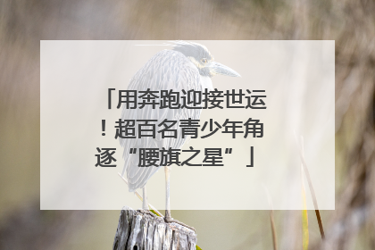 用奔跑迎接世运！超百名青少年角逐“腰旗之星”