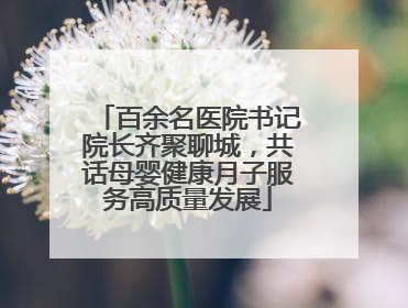 百余名医院书记院长齐聚聊城，共话母婴健康月子服务高质量发展