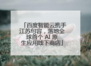 百度智能云携手江苏句容，落地全球首个 AI 原生应用线下商店