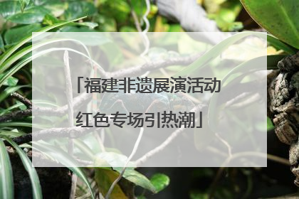 福建非遗展演活动红色专场引热潮