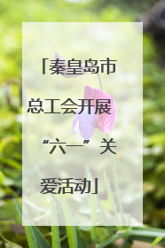秦皇岛市总工会开展“六一”关爱活动
