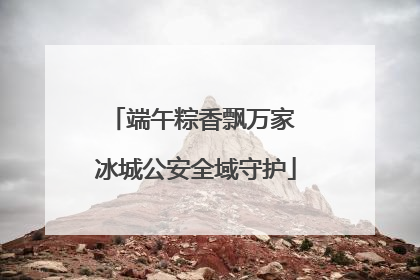 端午粽香飘万家 冰城公安全域守护