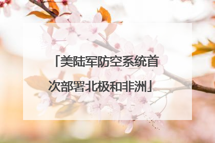 美陆军防空系统首次部署北极和非洲