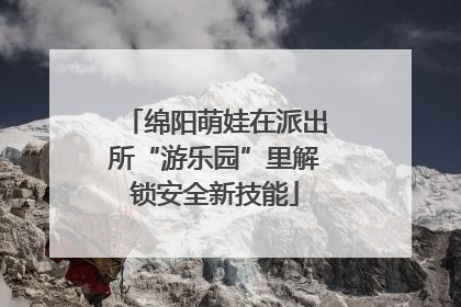绵阳萌娃在派出所“游乐园”里解锁安全新技能