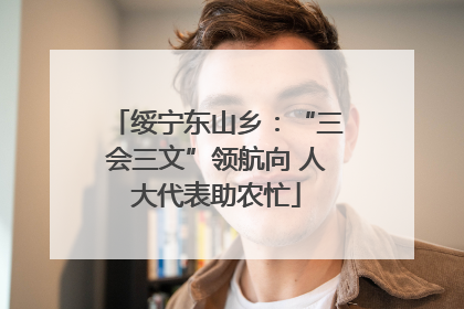 绥宁东山乡：“三会三文”领航向 人大代表助农忙