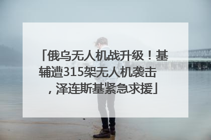 俄乌无人机战升级！基辅遭315架无人机袭击，泽连斯基紧急求援
