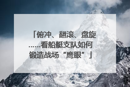 俯冲、翻滚、盘旋……看船艇支队如何锻造战场“鹰眼”