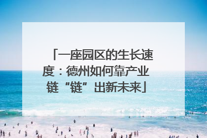一座园区的生长速度：德州如何靠产业链“链”出新未来