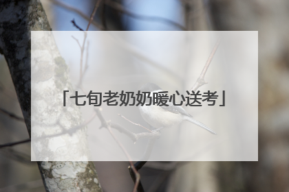 七旬老奶奶暖心送考