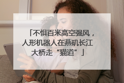 不惧百米高空强风，人形机器人在燕矶长江大桥走“猫道”