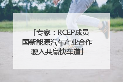 专家：RCEP成员国新能源汽车产业合作驶入共赢快车道