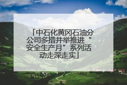 中石化黄冈石油分公司多措并举推进“安全生产月”系列活动走深走实