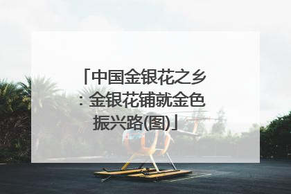 中国金银花之乡：金银花铺就金色振兴路(图)