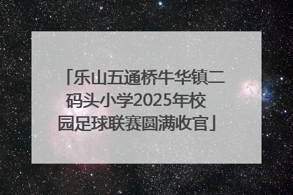 乐山五通桥牛华镇二码头小学2025年校园足球联赛圆满收官