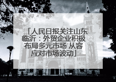 人民日报关注山东临沂：外贸企业积极布局多元市场 从容应对市场波动