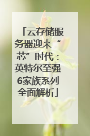 云存储服务器迎来“芯”时代：英特尔至强6家族系列全面解析