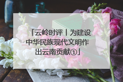 云岭时评丨为建设中华民族现代文明作出云南贡献①