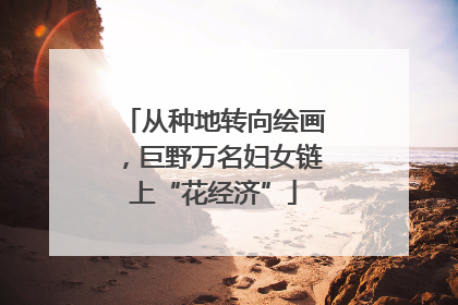 从种地转向绘画，巨野万名妇女链上“花经济”