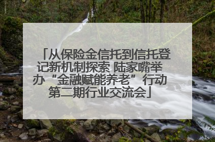 从保险金信托到信托登记新机制探索 陆家嘴举办“金融赋能养老”行动第二期行业交流会