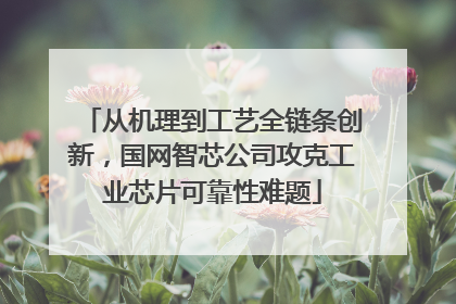 从机理到工艺全链条创新，国网智芯公司攻克工业芯片可靠性难题