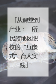 从课堂到产业：一所民族地区职校的“互嵌式”育人实践