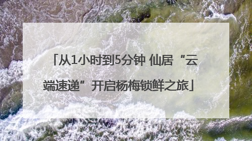 从1小时到5分钟 仙居“云端速递”开启杨梅锁鲜之旅