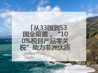 从33国到53国全覆盖，“100%税目产品零关税”助力非洲优质商品入华