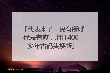 代表来了｜民有所呼代表有应，增江400多年古码头焕新