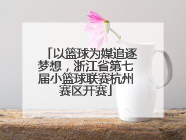以篮球为媒追逐梦想，浙江省第七届小篮球联赛杭州赛区开赛