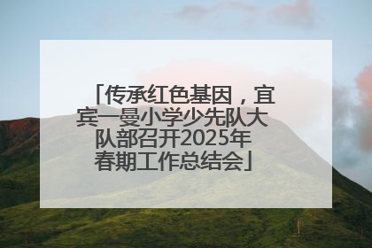 传承红色基因，宜宾一曼小学少先队大队部召开2025年春期工作总结会