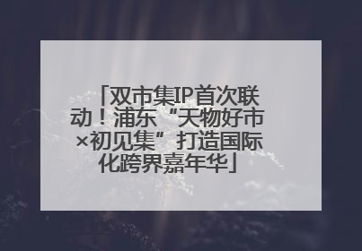 双市集IP首次联动！浦东“天物好市×初见集”打造国际化跨界嘉年华