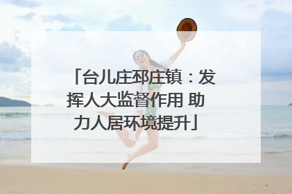 台儿庄邳庄镇：发挥人大监督作用 助力人居环境提升