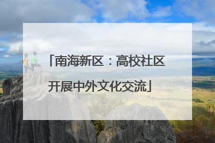南海新区：高校社区开展中外文化交流