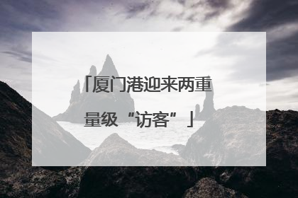 厦门港迎来两重量级“访客”