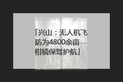 兴山：无人机飞防为4800余亩柑橘保驾护航