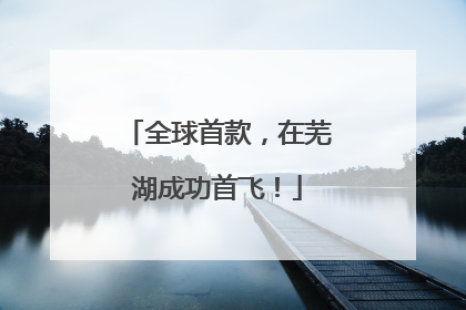 全球首款，在芜湖成功首飞！