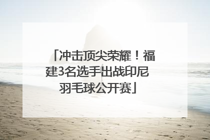 冲击顶尖荣耀！福建3名选手出战印尼羽毛球公开赛