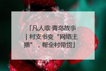 凡人歌·青岛故事｜村支书变“网络主播”，帮全村带货