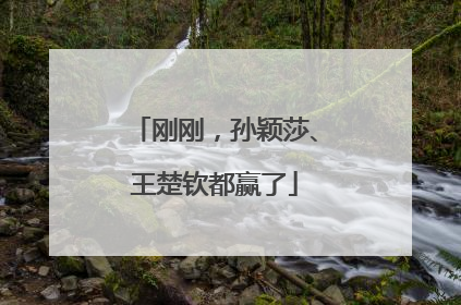 刚刚，孙颖莎、王楚钦都赢了